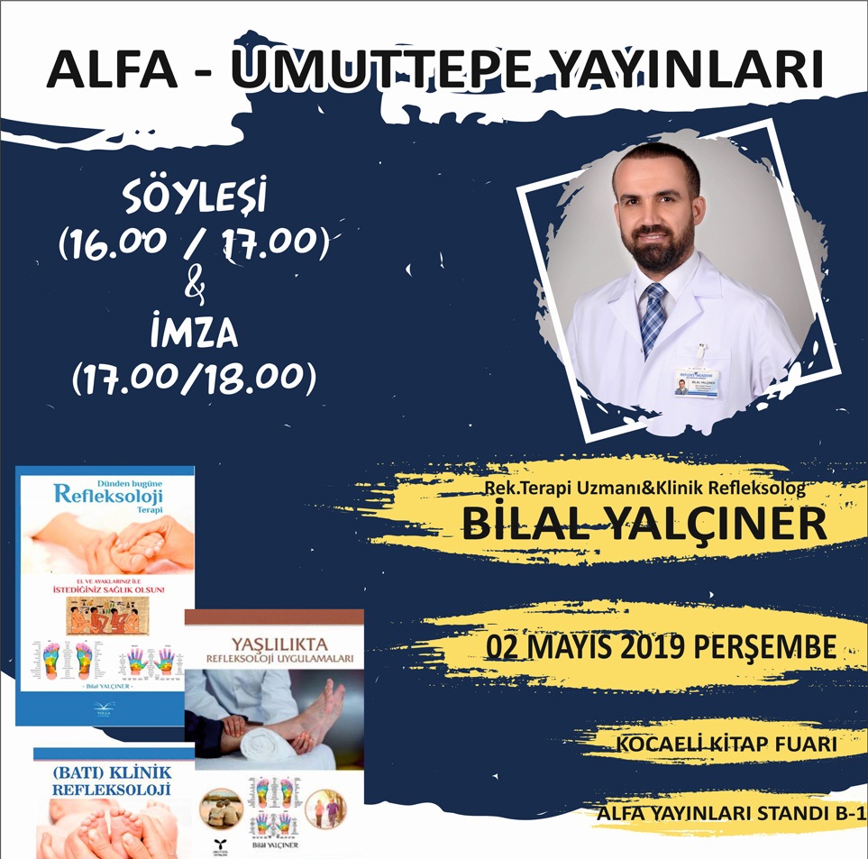 BİLAL YALÇINER HOCAMIZ, 2 MAYIS 2019 - PERŞEMBE GÜNÜ KOCAELİ KİTAP FUARI'NDA