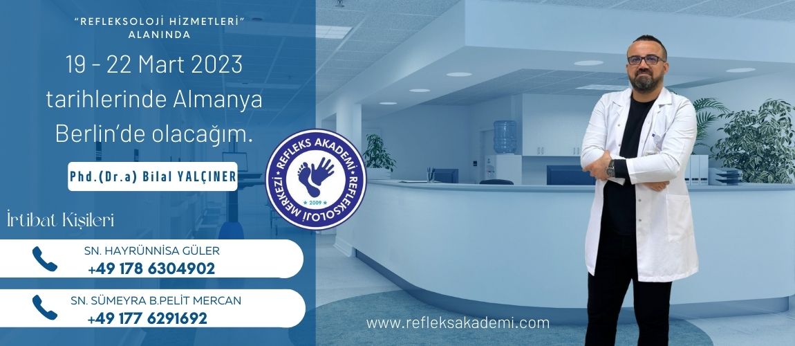 BİLAL YALÇINER HOCAMIZ 19 - 22 MART 2023 BERLİN / ALMANYA'DA OLACAKTIR..